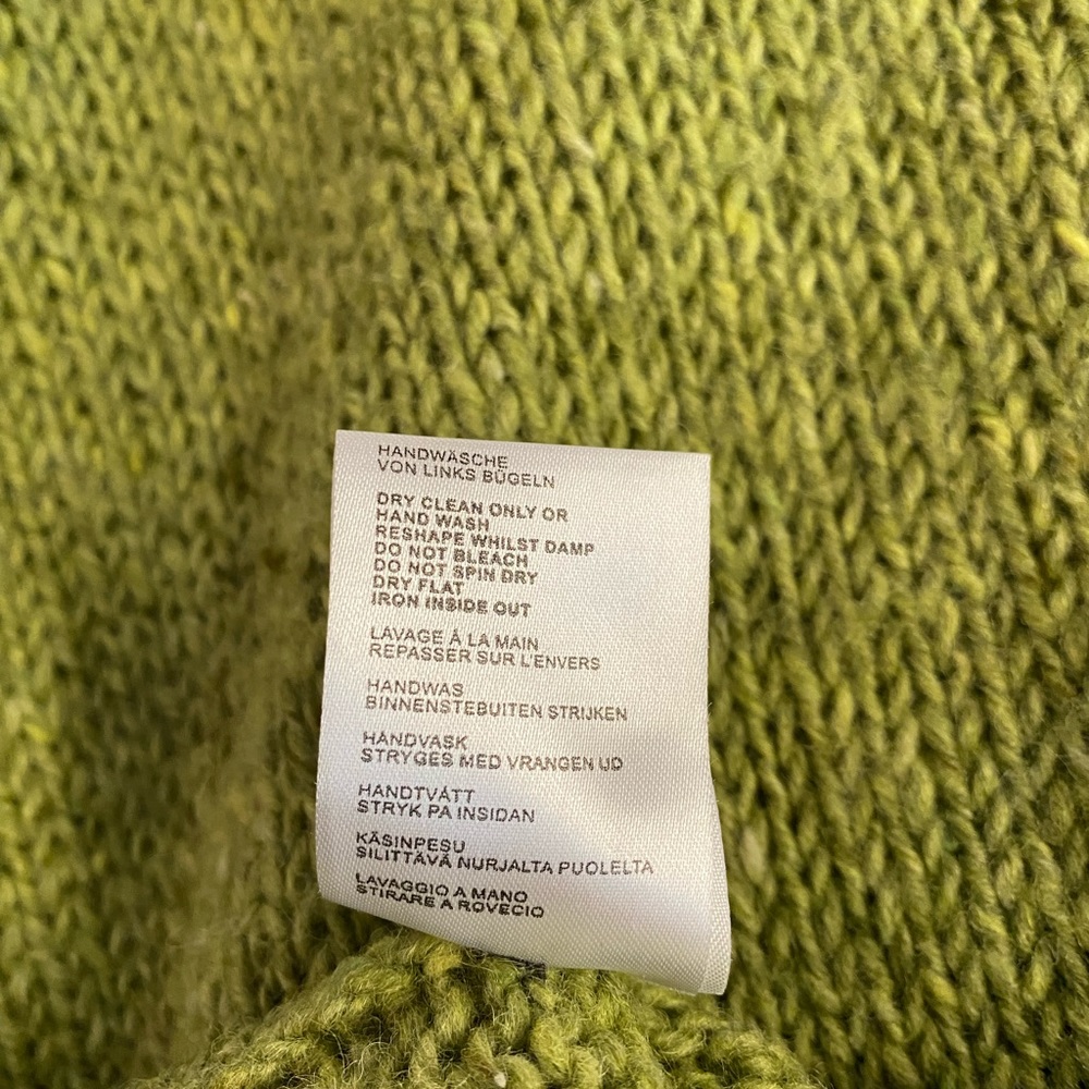 GLENDALOUGH WOOLEN MILLS HAND KNIT 100% PURE WOOL SWEATER SZ L - Picture 15 of 16